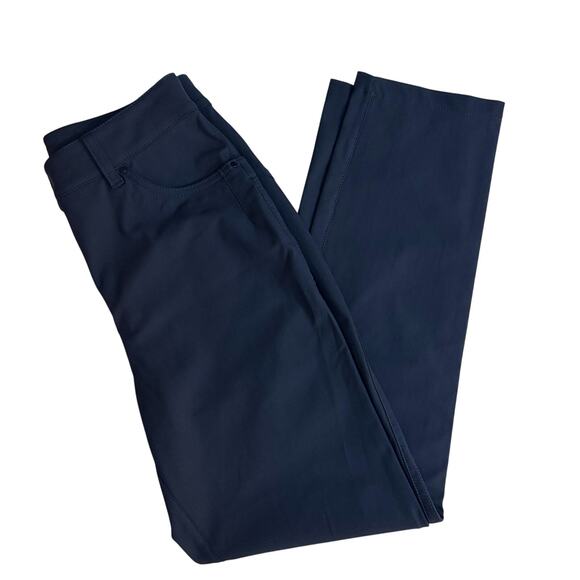 Lululemon City Sleek 5 Pocket High Rise Wide Leg Pant Navy Size 4 - Picture 1 of 6
